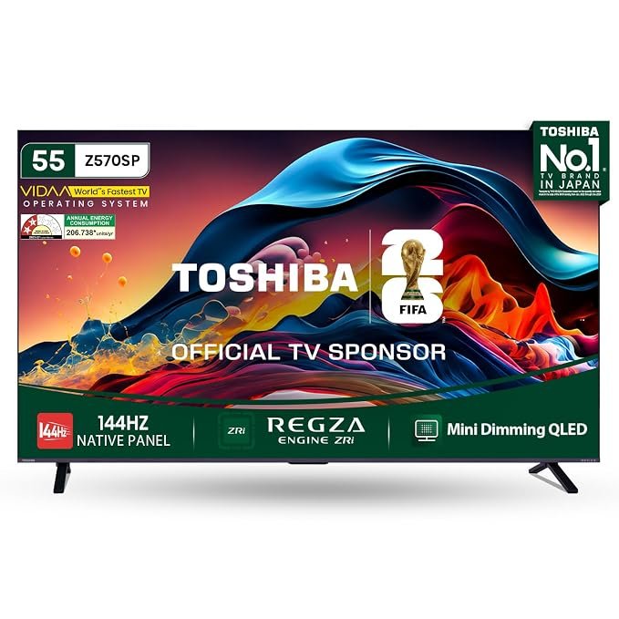 Toshiba 55" 4K Mini Dimming QLED 144 Hz