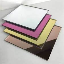 Close-up of glossy acrylic kitchen cabinet finish