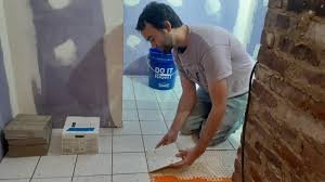 Kitchen tiles installation