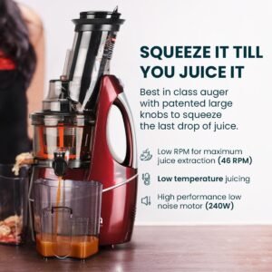 Best juicer under Rs. 15000 - Hestia Nutri-Max (Red)