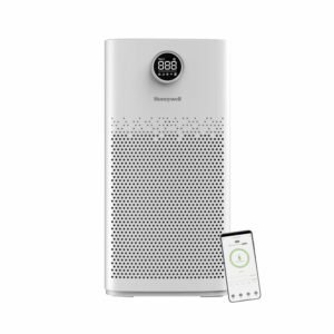 Honeywell Air Touch P2 Indoor Air Purifier. Anti-Bacterial, H13 HEPA Filter, Activated Carbon Filter, removes 99.99% Pollutants, Micro Allergens, 4 Stage Filtration, UV LED, WIFI, Covers Upto 853sq.ft