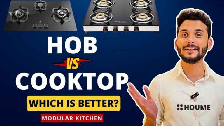 Built in Hob vs gas stove / cooktop – Which is better in India Comparison 2023 | Houme india