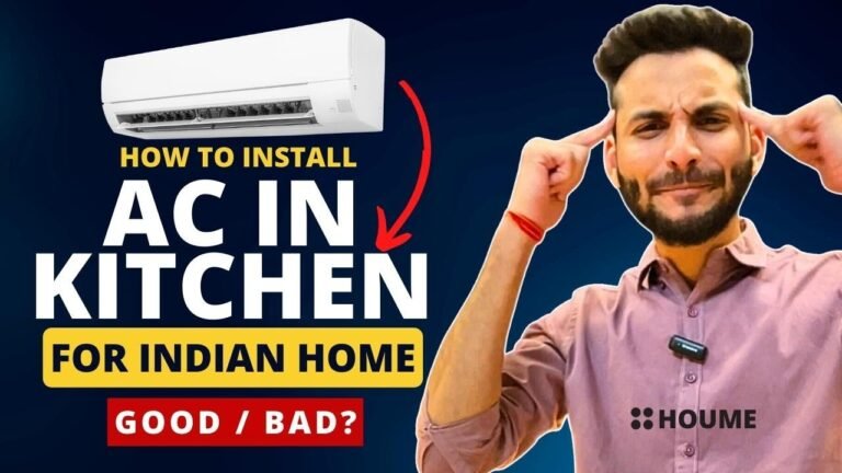 How to install ac in kitchen I kitchen me ac laga sakte hai
