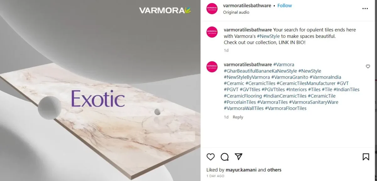 Varmora's exclusive tile designs, where art meets utility.