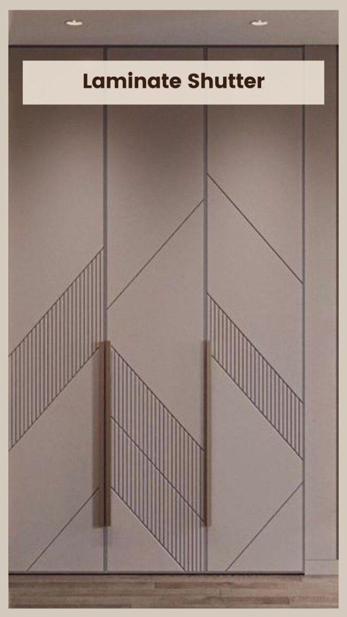 Wardrobe shutter,shutter wardrobe doors,shutters for wardrobe doors,glass profile shutter wardrobe,cane wardrobe shutters HoumeIndia