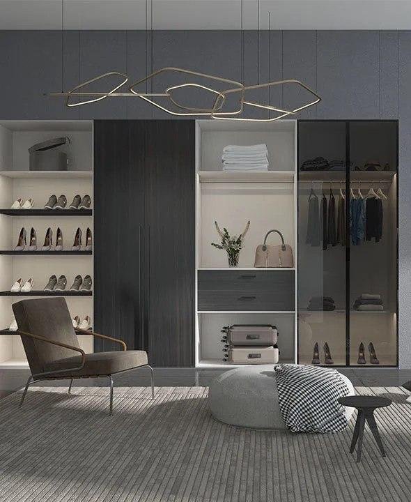 Wardrobe shutter,shutter wardrobe doors,shutters for wardrobe doors,glass profile shutter wardrobe,cane wardrobe shutters HoumeIndia
