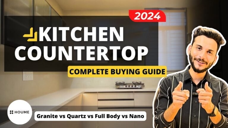 Best Kitchen Countertop / Kitchen Platform in India 2024 – Granite, Quartz, Full body Tiles or G5,G7