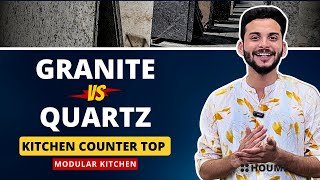 Quartz vs Granite Kitchen Countertops india - How to select with Pros and Cons, Houme india