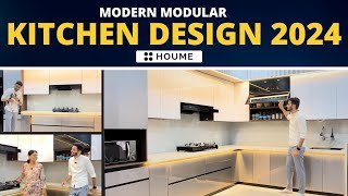 HoumeIndia's 2024 Modular Kitchen Tour: Top Design Trends & Ideas
