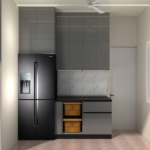 Dark-grey kitchen in Chembur — photo 2