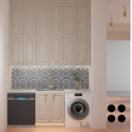 Warm neutral kitchen with island in Bengaluru — photo 5