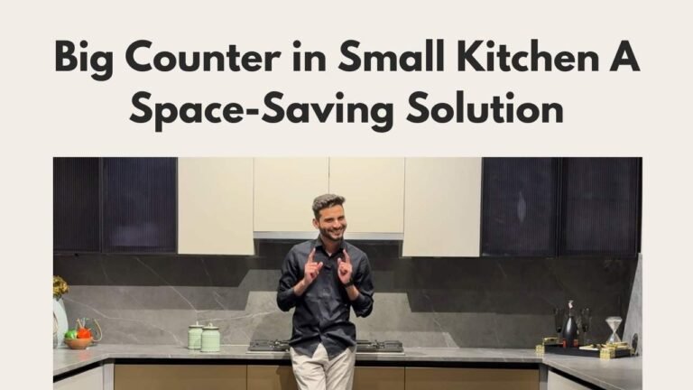 Big Counter in Small Kitchen: A Space-Saving Solution
