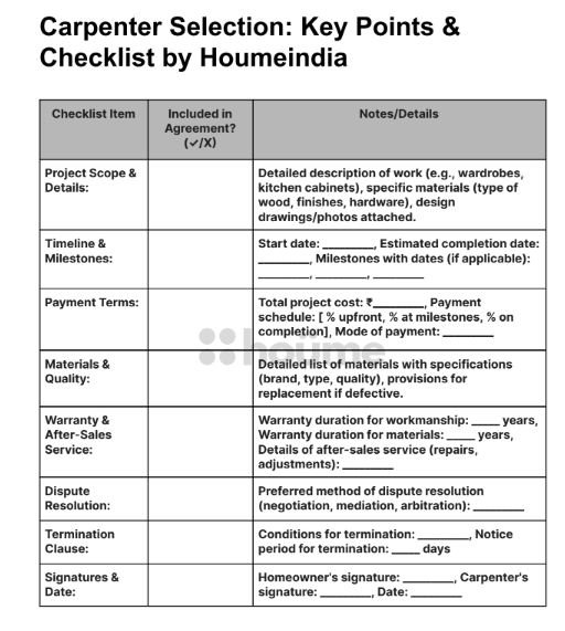 Carpenter Selection Checklist (1)