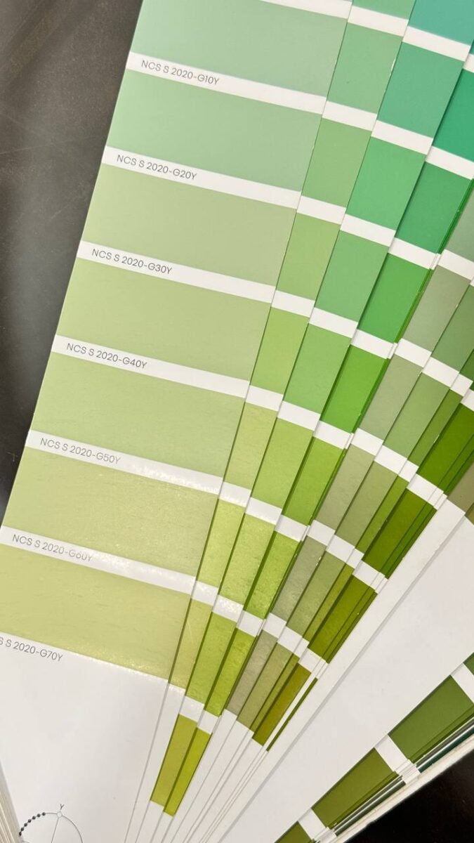 Colour - GREEN Acrylic - 1MM Brand - ICA GROUP CODE - NCS S 2020 - G30Y