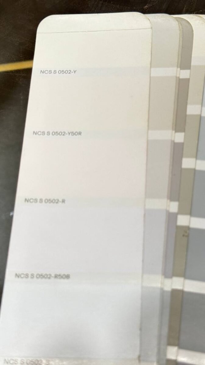 Colour - White Acrylic - 1MM Brand - ICA GROUP CODE - NCS S 0502-Y