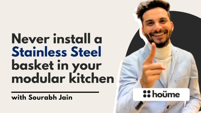Kitchen Baskets: Never install a stainless steel basket in your modular kitchen