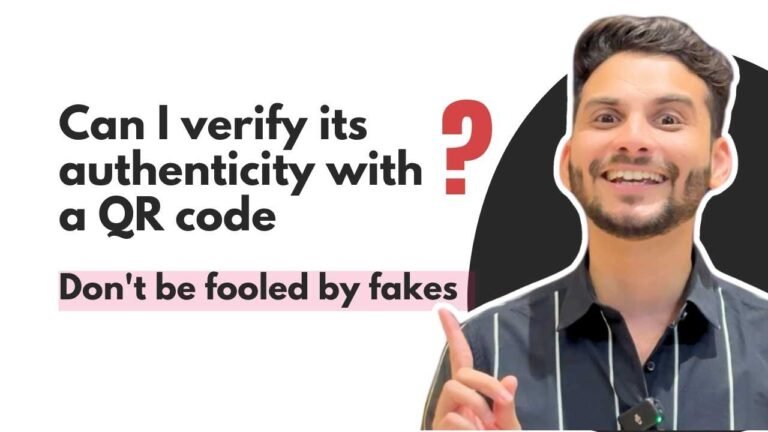 Can I verify its authenticity with a QR code? Don't be fooled by fakes