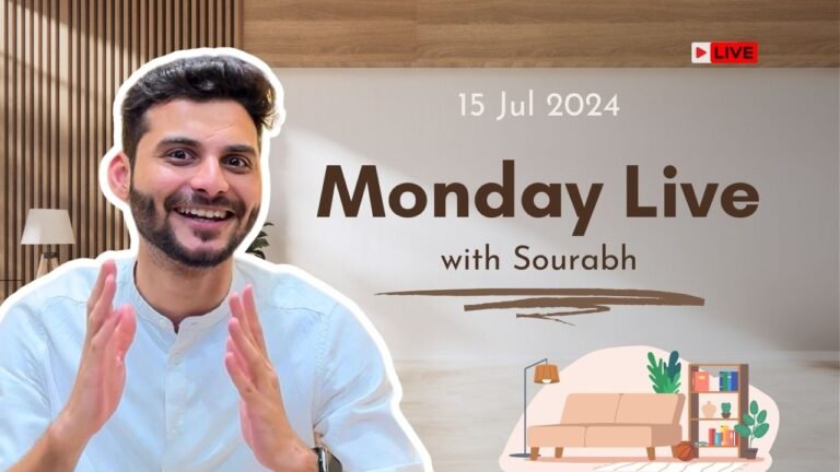 Monday Live with Sourabh by HoumeIndia | 15 Jul 2024