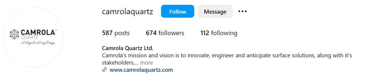 Camrola Quartz Ltd. Camrola's mission and vision is to innovate, engineer and anticipate surface solutions, along with it's stakeholders,