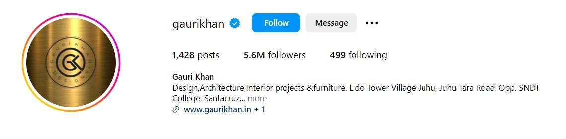 Gauri Khan (@gaurikhan): The Design Visionary