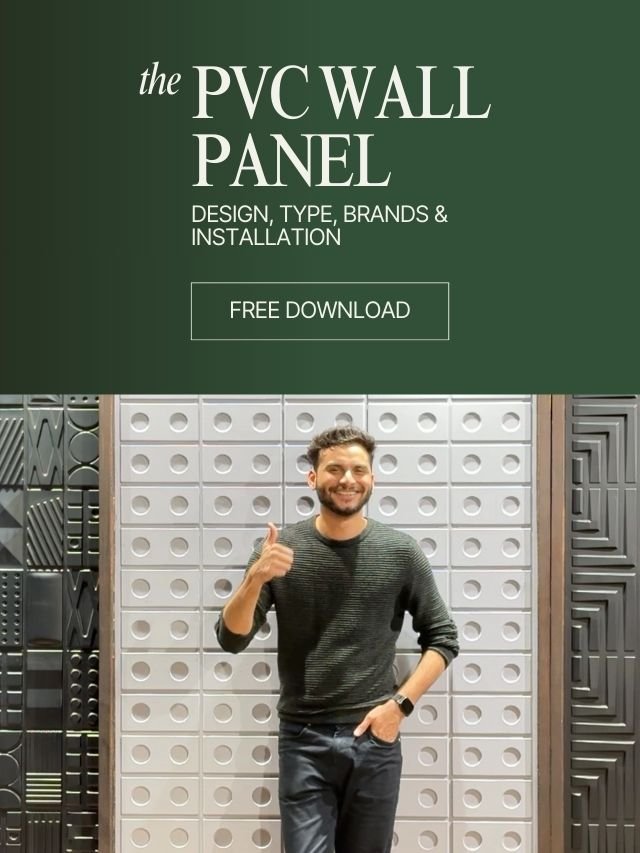 A variety of PVC wall panels in different colors, textures, and 3D patterns.