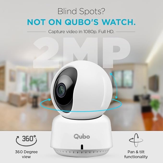 Qubo camera showing person detection