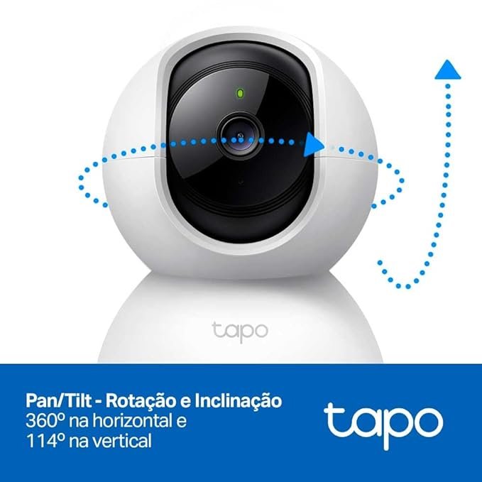 Tapo C200 showing pan and tilt feature