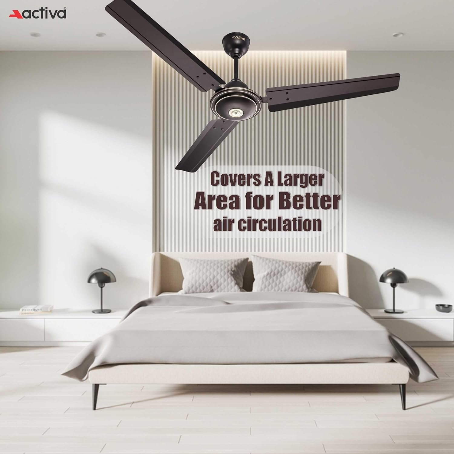 Activa Apsara 1200mm Ceiling Fan product image. Activa Apsara 1200mm Ceiling Fan feature 1