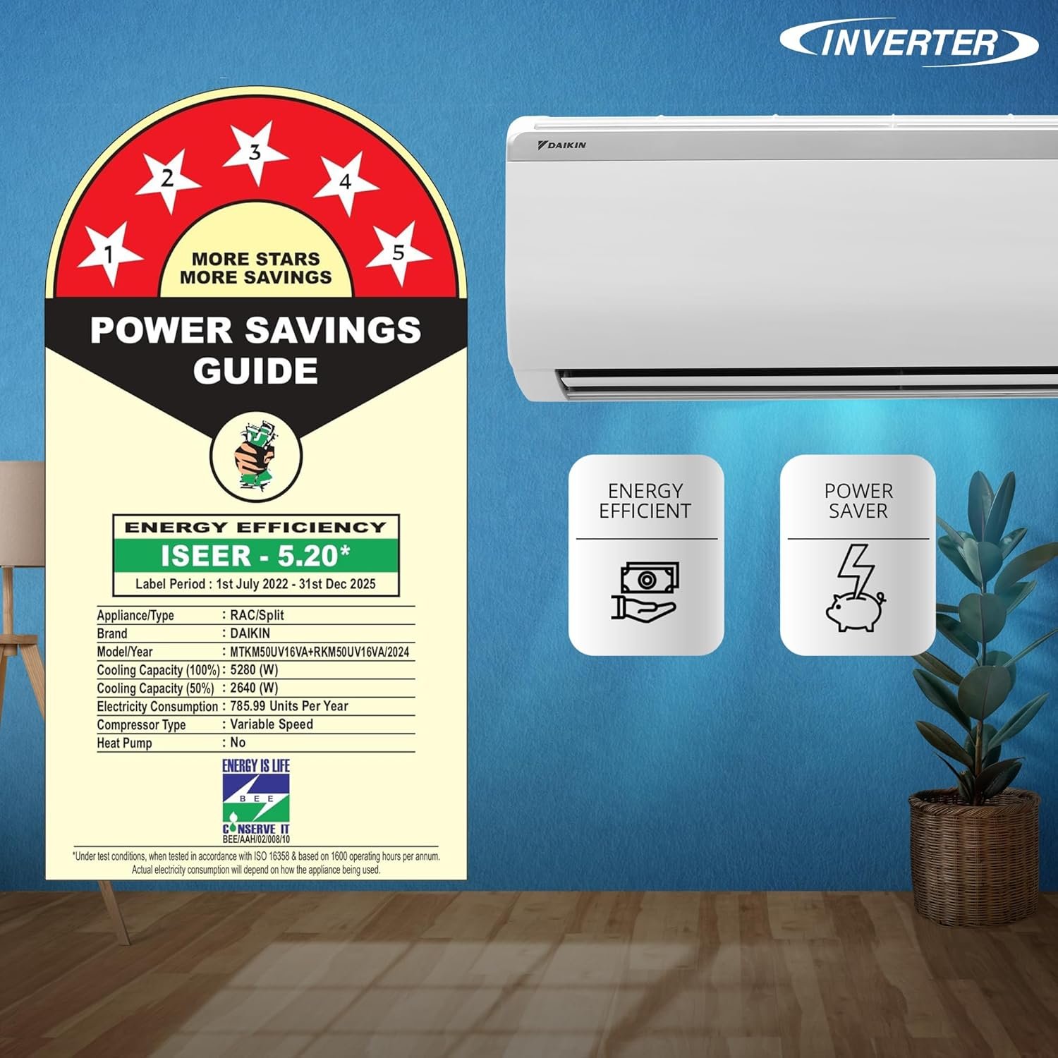 Daikin 1.5 Ton 5★ Inverter AC (MTKM50U) - Jethalal - View 4