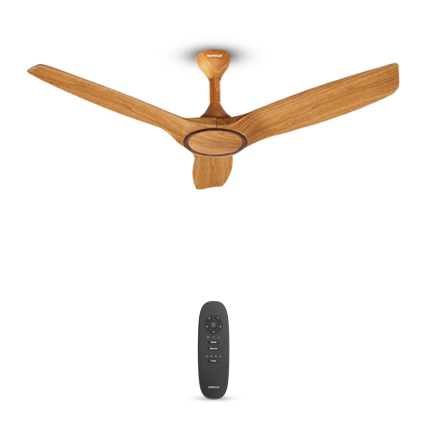 Havells Stealth Air BLDC Wood 1200mm Premium Ceiling Fan product image. Havells Stealth Air BLDC Wood 1200mm Premium Ceiling Fan