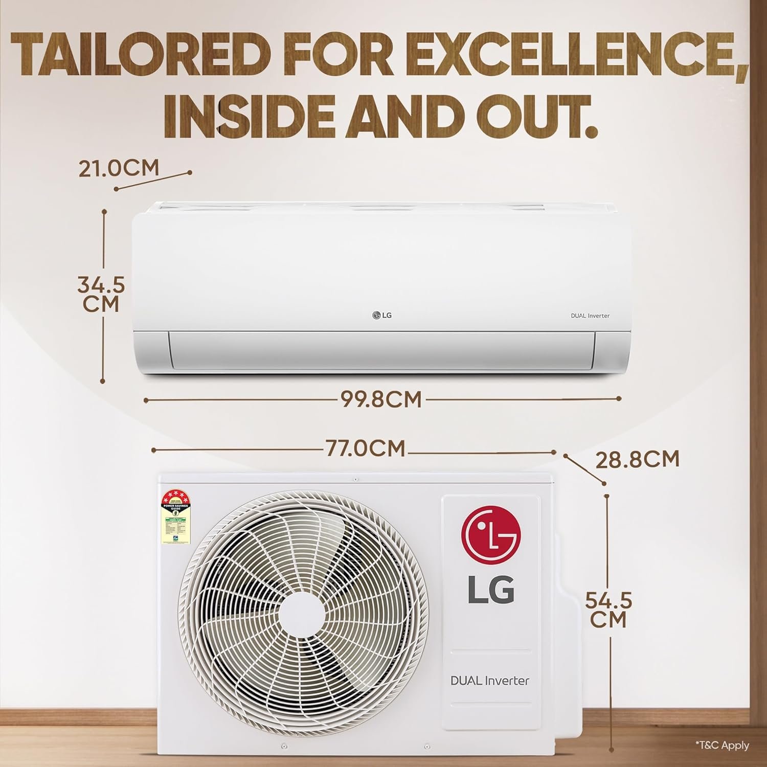 LG 1.5 Ton 5★ AI DUAL Inverter AC (RS-Q19YNZE) - Jethalal - View 3
