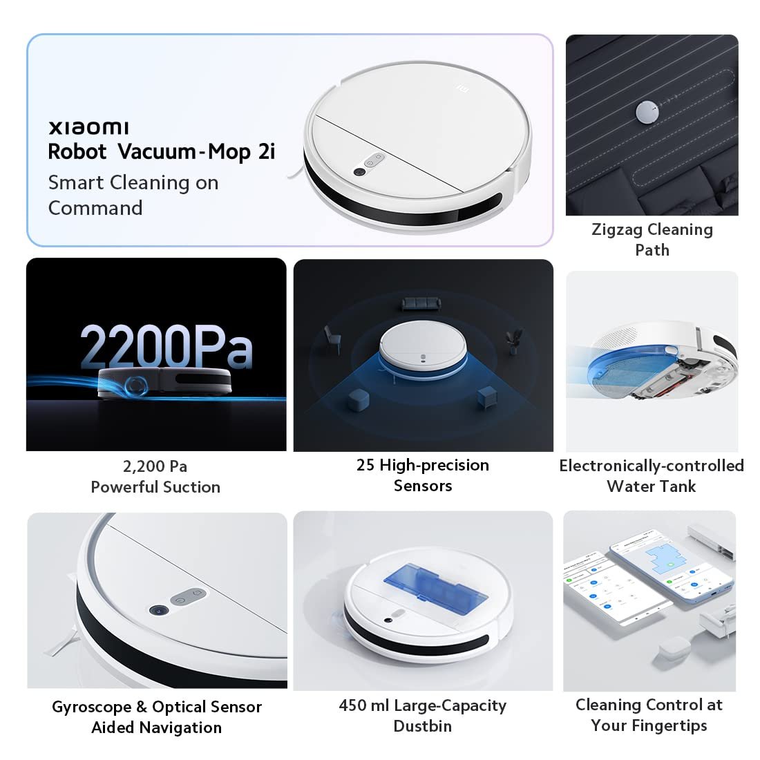 View Mi Robot Vacuum Mop 2i - Side view Mi Robot Vacuum Mop 2i - Side view thumbnail