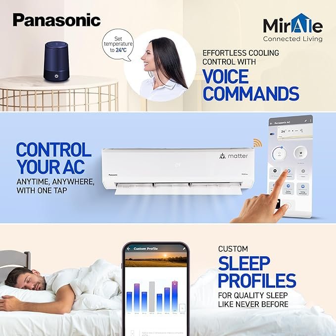 Panasonic 1.5T 5★ Wi-Fi Inverter AC (NU18AKY5WX) - Jethalal - View 4