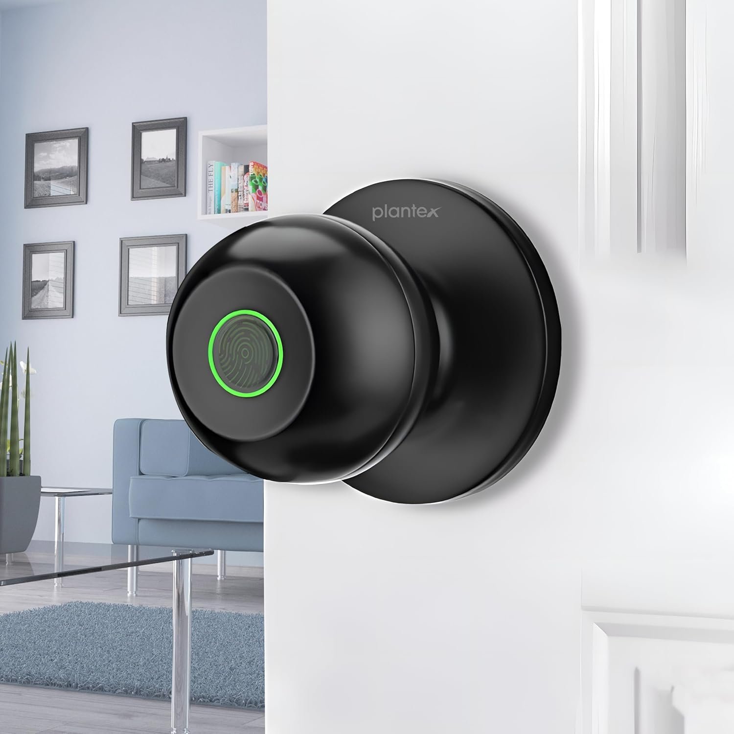 Plantex Aluminium Smart Door Lock product image. Plantex Aluminium Smart Door Lock