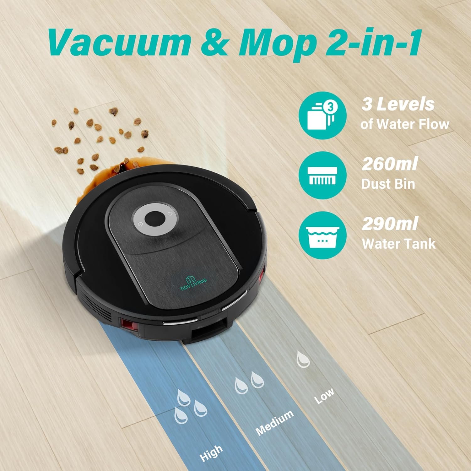 View Robot Vacuum & Mop Combo 4000Pa Robot Vacuum & Mop Combo 4000Pa thumbnail
