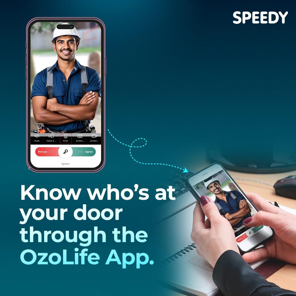 Built-in camera on the Speedy Atom-i lock. Speedy Atom-i - Built-in Camera