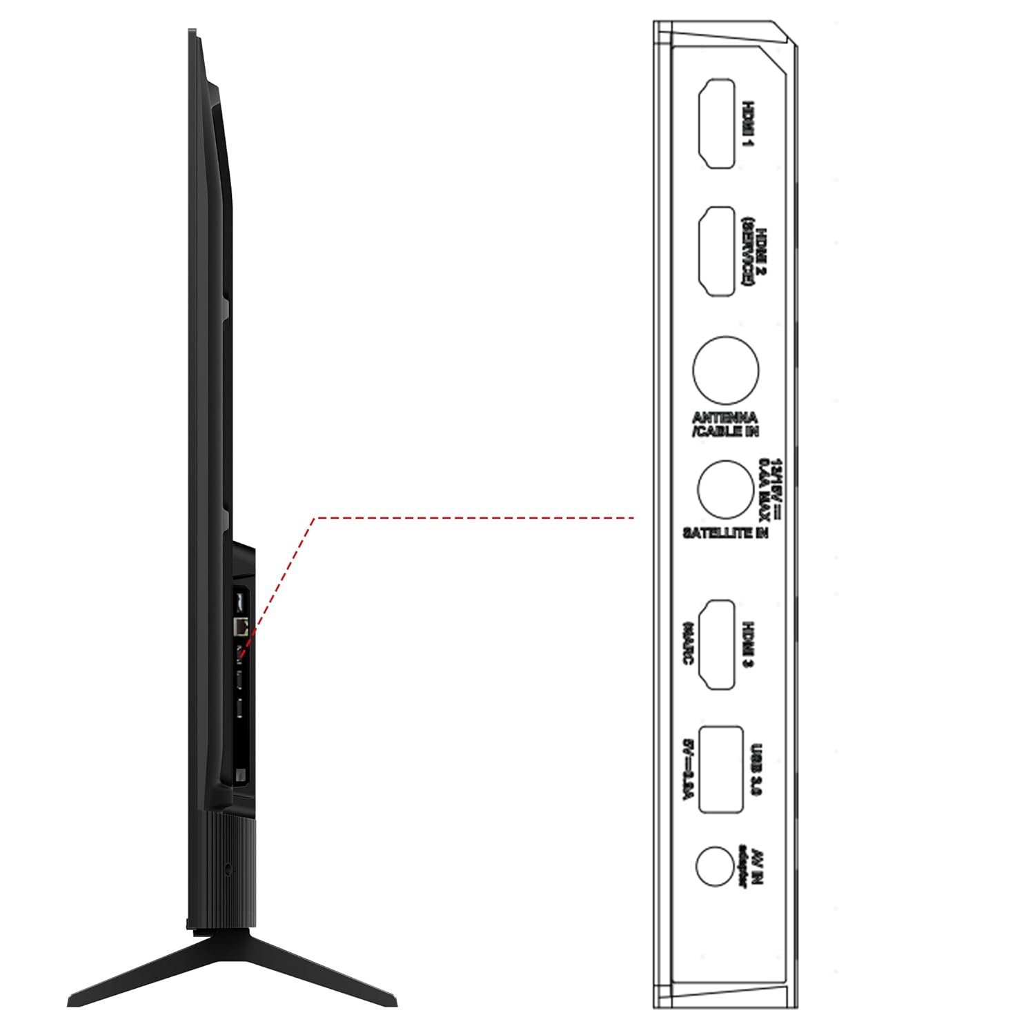TCL Metallic Bezel-Less 43V6C - Thumbnail 3