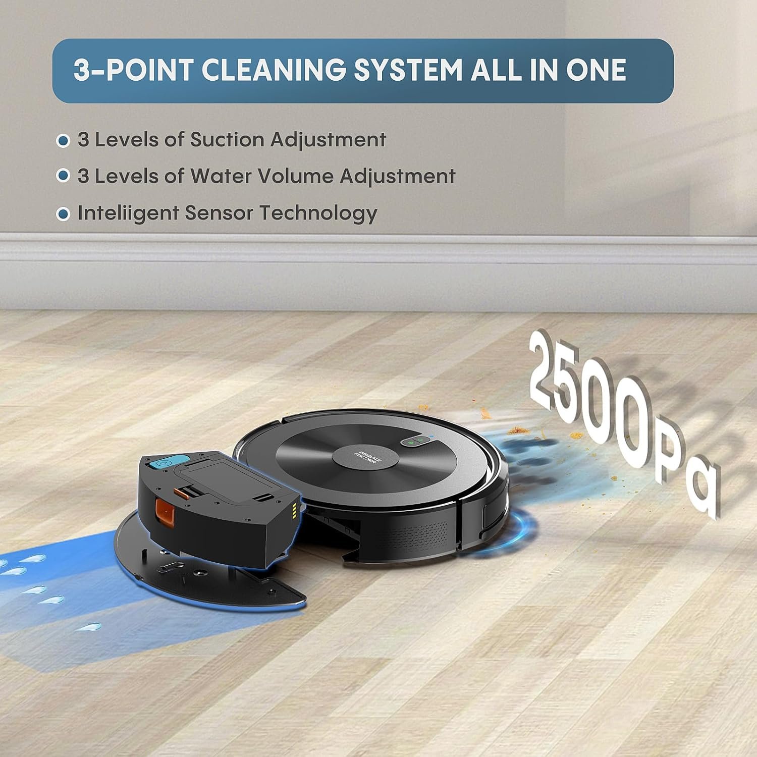 View 2500Pa Slim Robot Vacuum 2500Pa Slim Robot Vacuum thumbnail