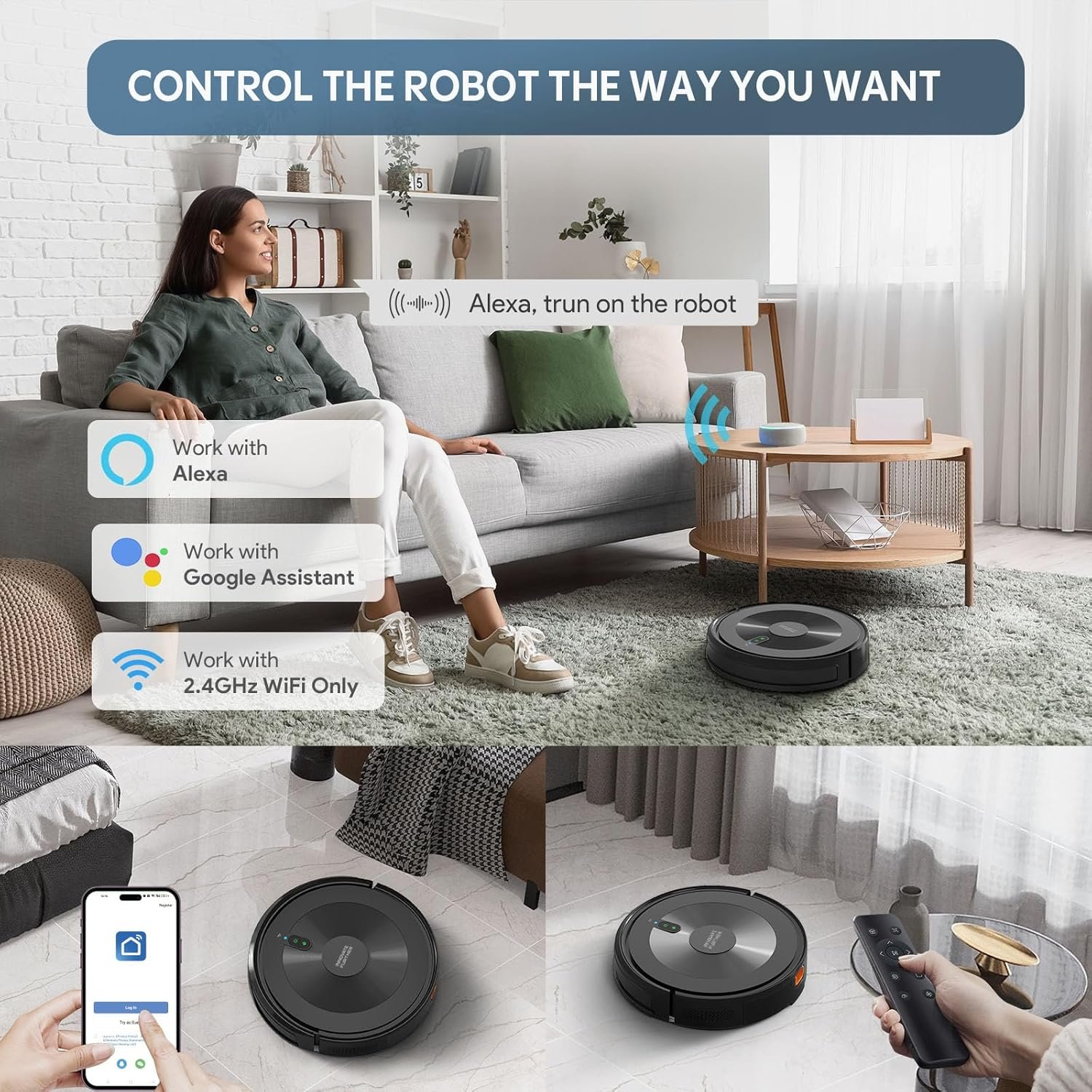 View 2500Pa Slim Robot Vacuum 2500Pa Slim Robot Vacuum thumbnail