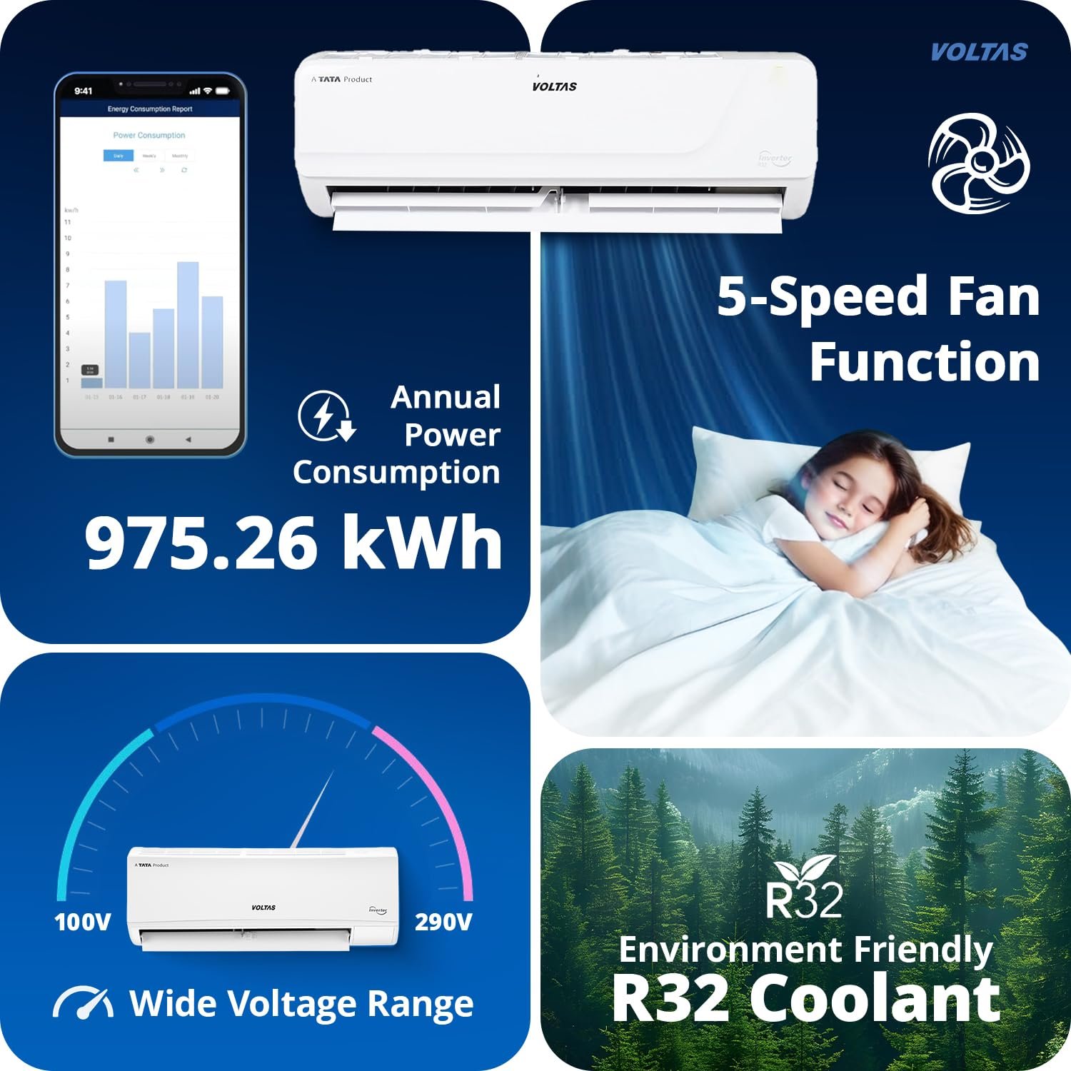 Voltas 1.5 Ton 3★ Inverter AC (183V Vectra) - Bhide - View 3