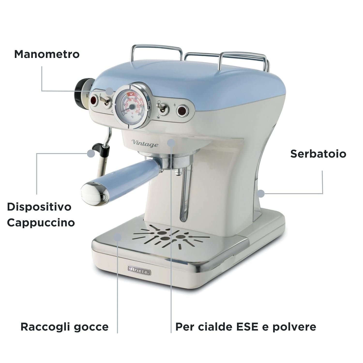 Ariete Vintage Espresso Machine product image. Ariete Vintage Espresso Machine