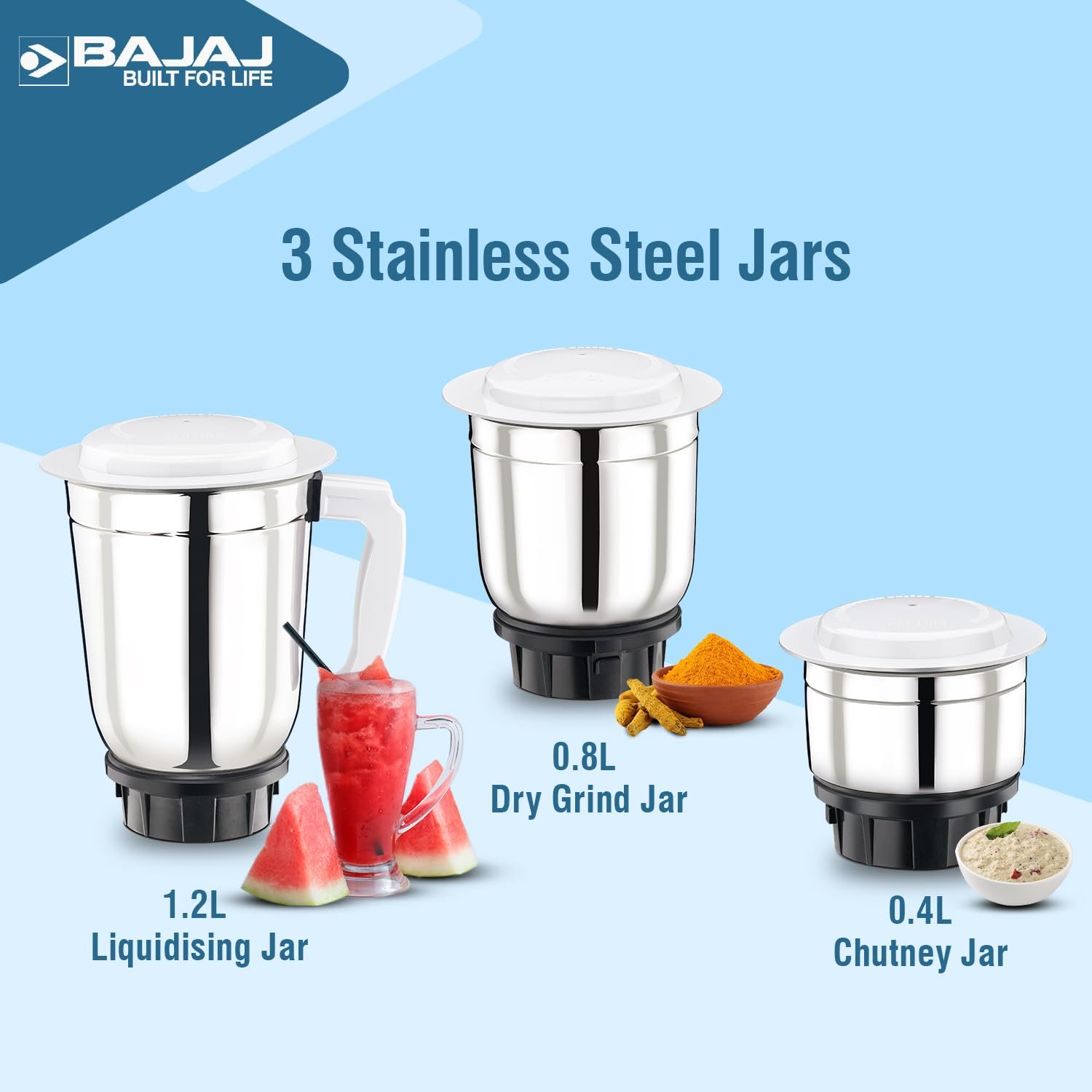 Bajaj GX-1 (500W) - Bhide - Sturdy Jars