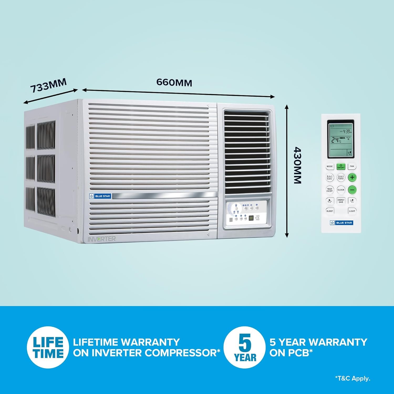 Blue Star 2 Ton, 3 Star Inverter (WIE324L) - Rajnikant