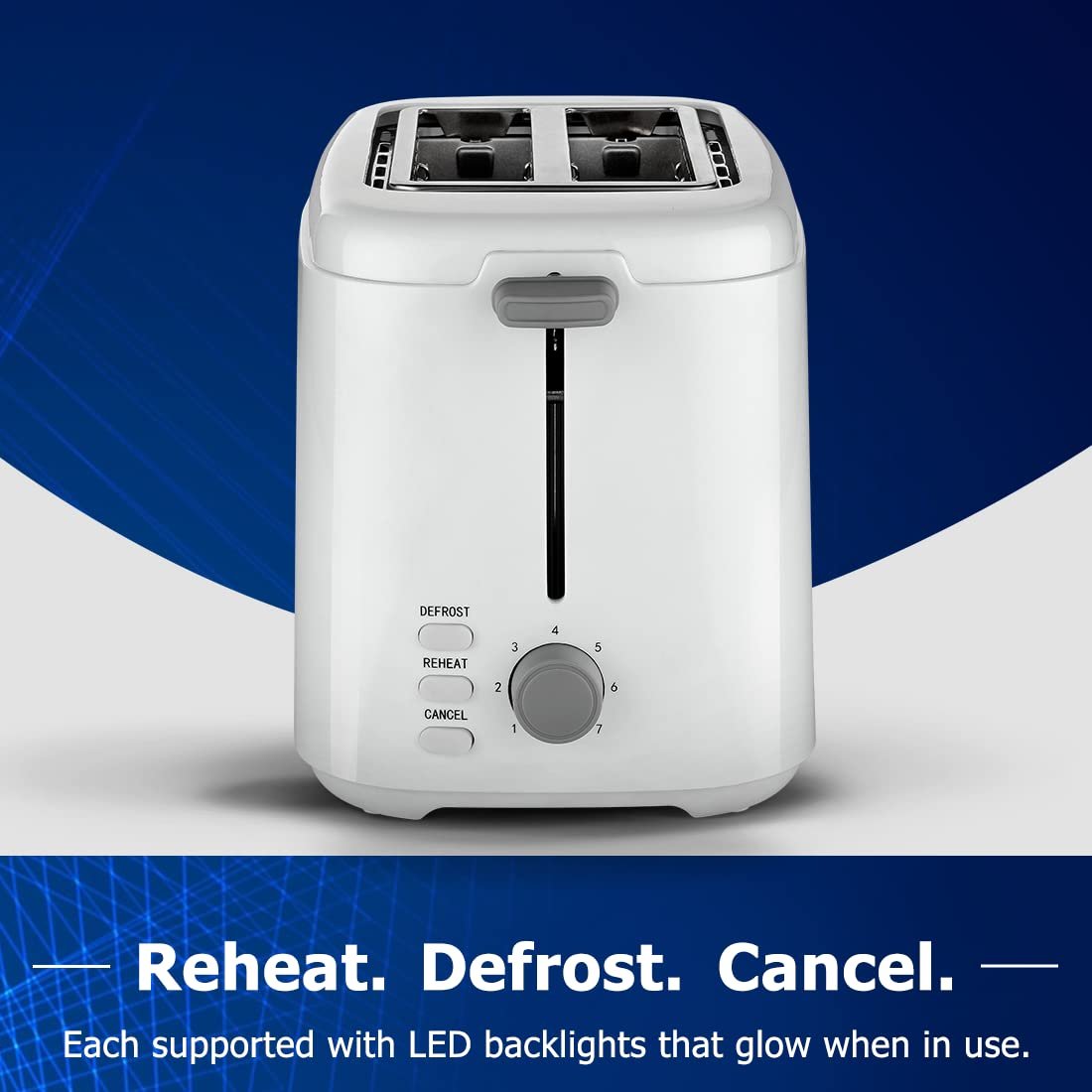 Crompton SunBrown Deluxe toaster with bread.