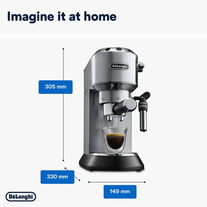 De'Longhi Dedica Style Espresso Machine product image. De'Longhi Dedica Style Espresso Machine