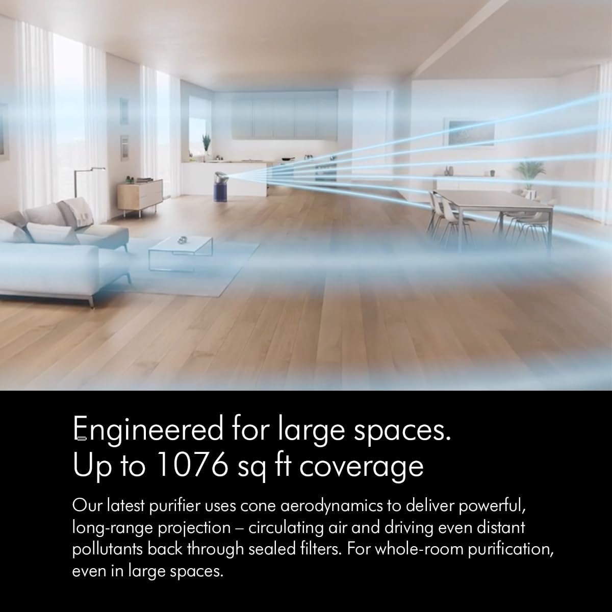 CO2 sensor display of the Dyson Big+Quiet.