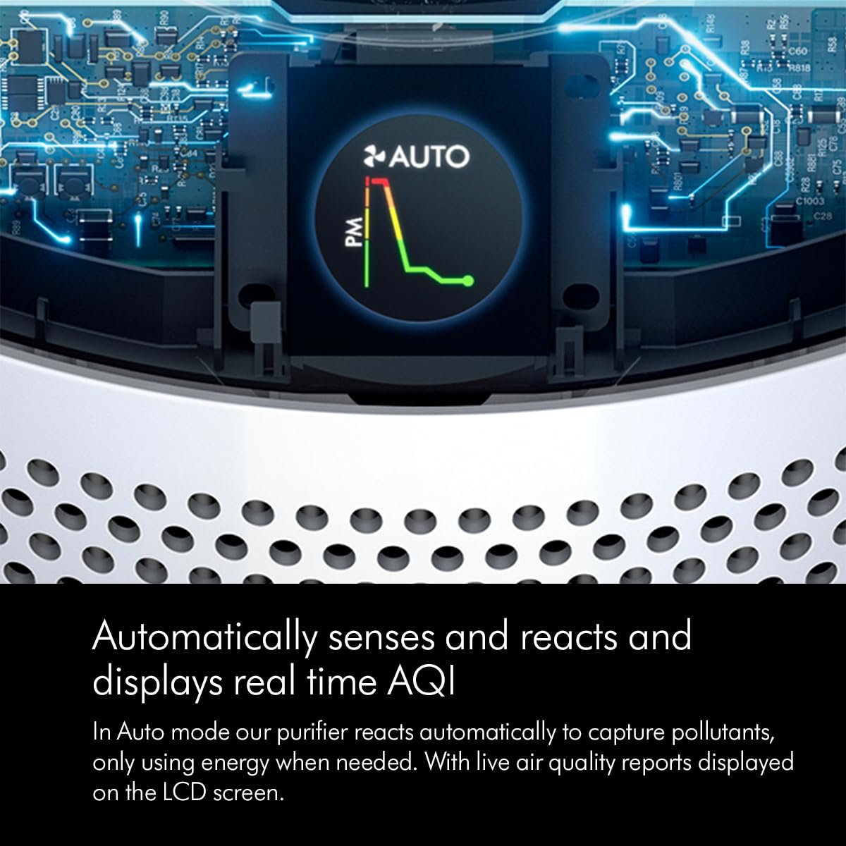 H13 HEPA and carbon filter of the Dyson TP10.