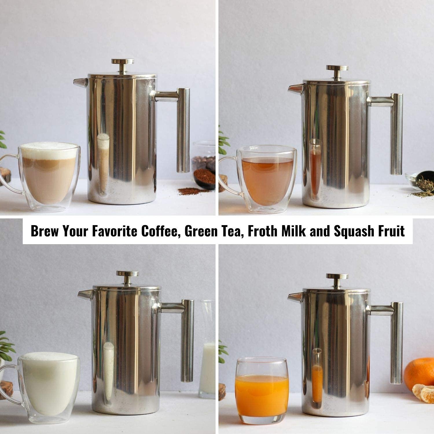 InstaCuppa French Press Coffee Maker product image. InstaCuppa French Press Coffee Maker