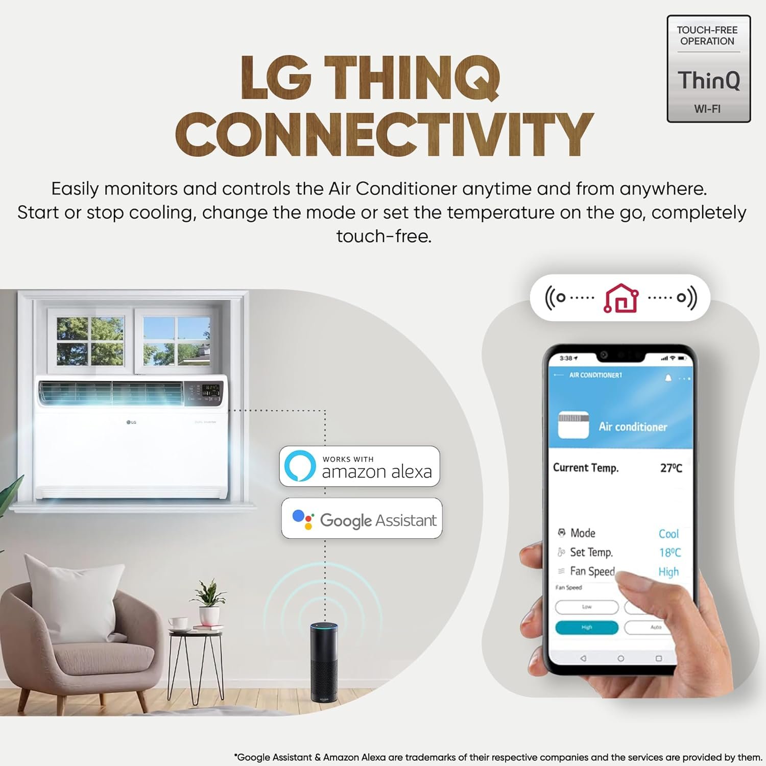 LG 2 Ton, 4 Star Wi-Fi DUAL Inverter (UW-Q24WWYA) - Rajnikant