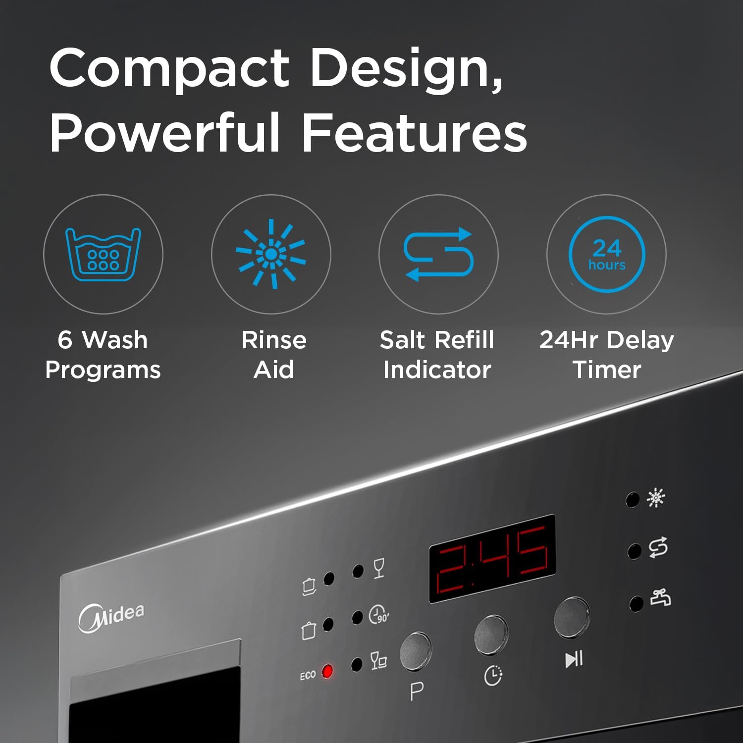 Midea 8 Place Countertop product image. Midea 8 Place Countertop